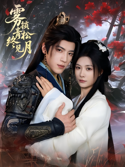 雾锁青松终见月}