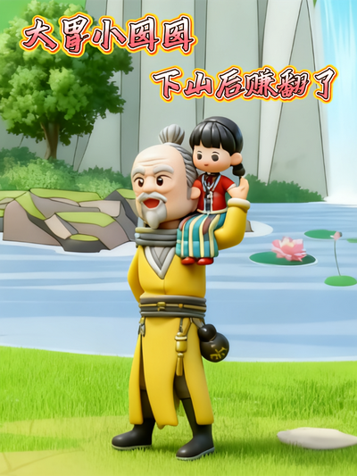大胃小囡囡下山后赚翻了}