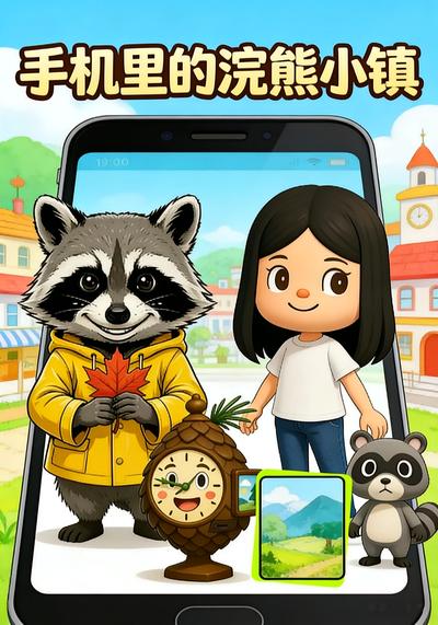 手机里的浣熊小镇}