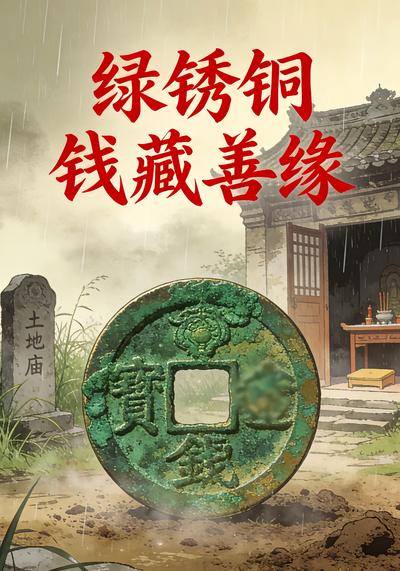 绿锈铜钱藏善缘}