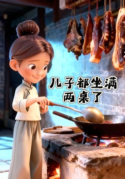 儿子都坐满两桌了}