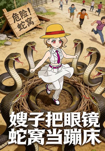 嫂子把眼镜蛇窝当蹦床}