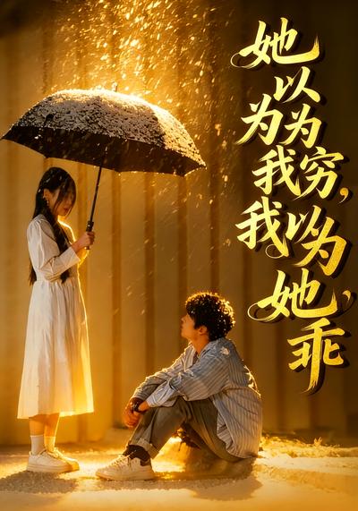 她以为我穷，我以为她乖}