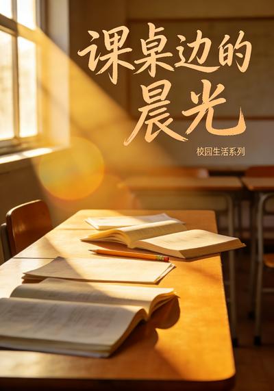 课桌边的晨光}