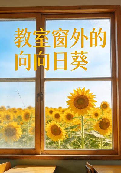 教室窗外的向日葵}